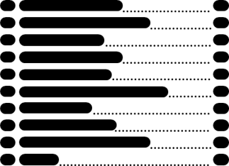 Drim pictogram (black arrow from bottom-left corner to beyond top-right corner) walking up steps